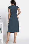 Zivame 2 Mile Fashion Knit Poly Mid Calf Length Nightdress - Stormy Weather — thumbnail 4